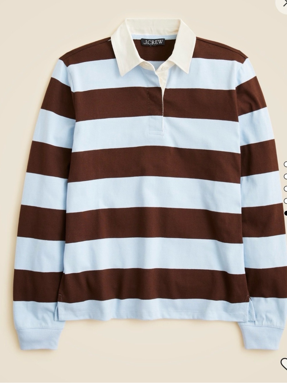 J Crew New Premium Weight Classic Rugby shirt - Picture 1 of 7